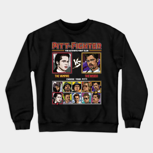 Brad Pitt Fighter Crewneck Sweatshirt by RetroReview